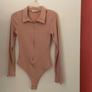 NWOT Zip Front Bodysuit